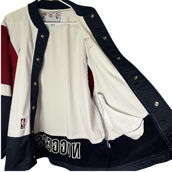 SOLD VTG DENVER NUGGETS NBA Team Issue Exclusive Authentic Warm Up Starter Ja… - Picture 7 of 16